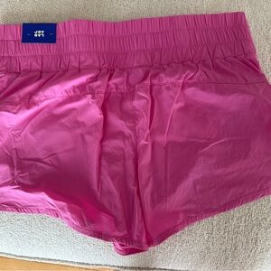 JoyLab Pink High Waisted Athletic Shorts with Elastic Waistband with Pockets